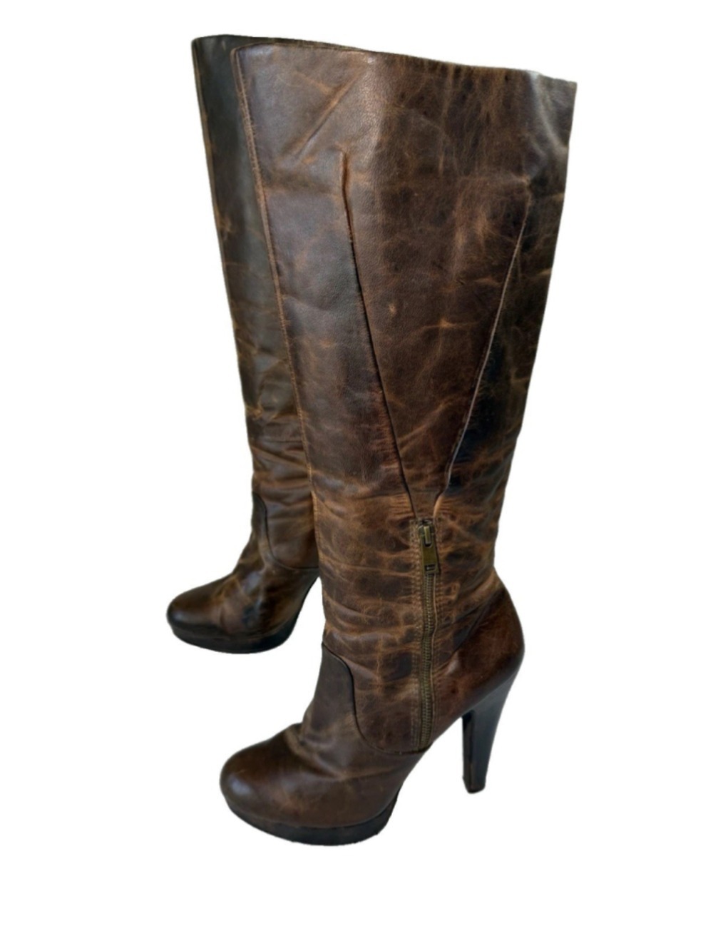 Jessica Simpson Hosana knee high boots distressed leather size 10 rare